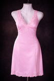 Blush Pink Satin Lace Combin