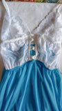 Turquoise White babydoll