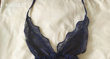 Sexy Satin & lace teddy - Moon bell
