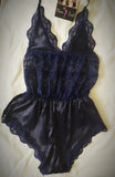 Sexy Satin & lace teddy - Moon bell