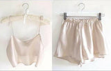 Bridal Crop Top Satin pajama - Moon bell