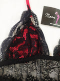 Valentine red baby-doll lingerie - Moon bell