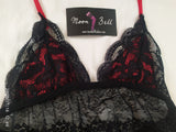 Valentine red baby-doll lingerie - Moon bell
