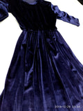 French Velvet Winter dress قطيفه فرنساوي - Moon bell