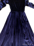 French Velvet Winter dress قطيفه فرنساوي - Moon bell