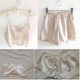 Bridal Crop Top Satin pajama - Moon bell